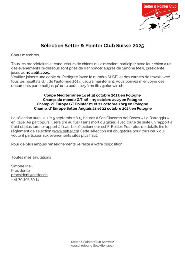thumbnail of Selektion WM 2025 Ausschreibung FR