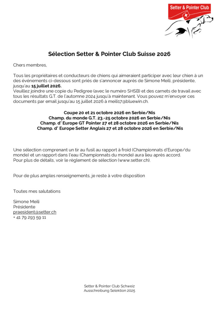 thumbnail of Selektion WM 2026 Ausschreibung FR