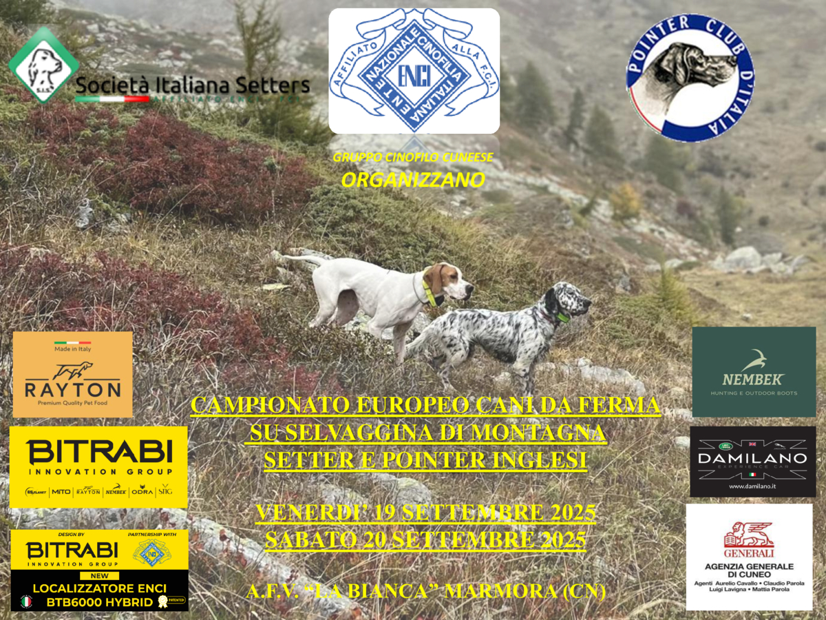thumbnail of volantino CAMPIONATO EUROPEO POINTER E SETTER 2025